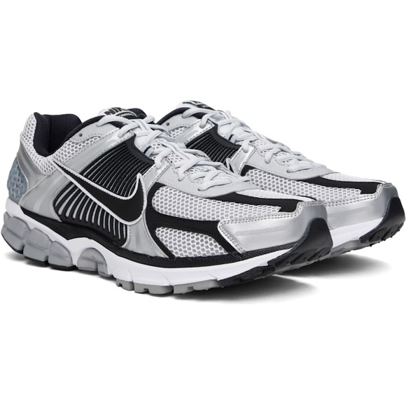 Nike Shoes - NIKE Black & Silver Zoom Vomero 5 Sneakers